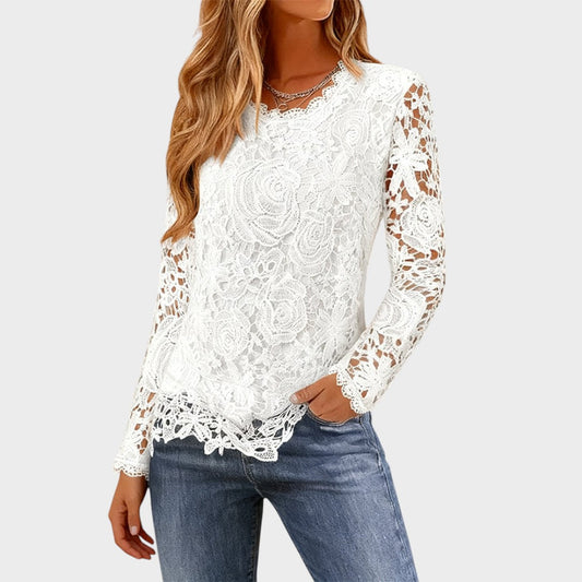 Granada Essence |  Blusa de Encaje de Manga Larga