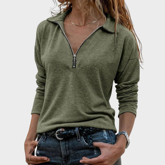 Granada Essence | Suéter de Punto Fino con Cremallera