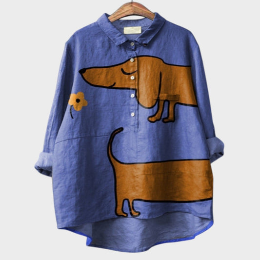 Granada Essence | Blusa Fluida Con Estampado Animal