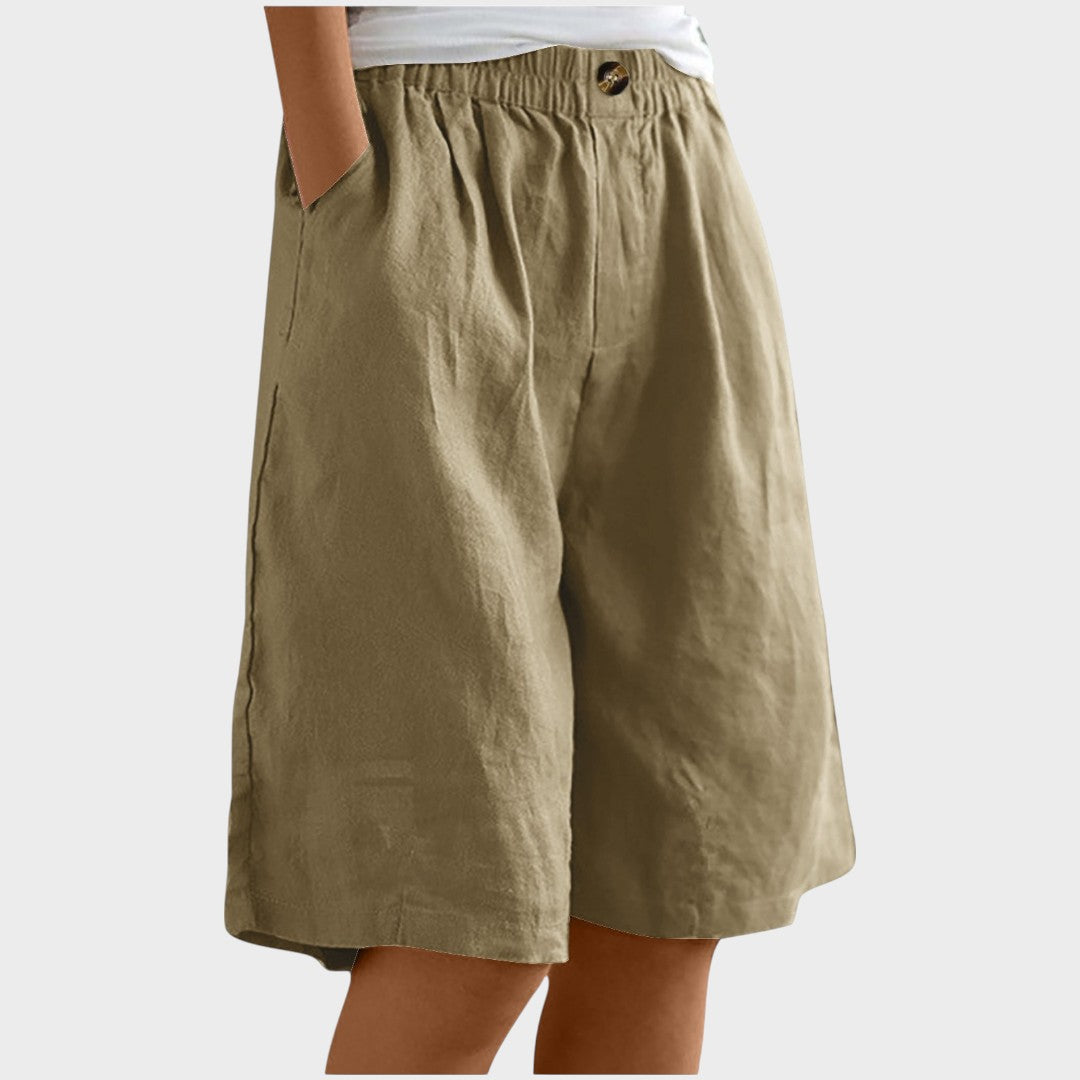 Granada Essence | Pantalones cortos de lino Medianos